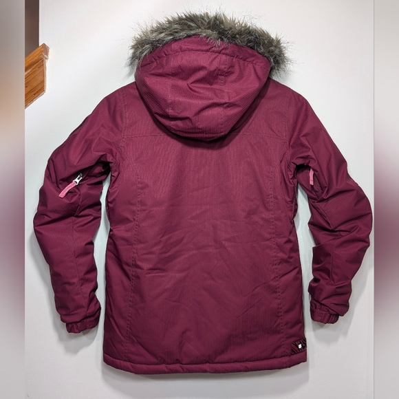 Burton Girls 14/16 DryRide Mistique Burgundy Insulated Ski Snowboard Jacket - Picture 5 of 10